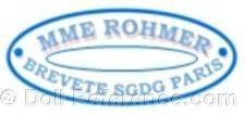 Madame Leontine Rohmer doll mark blue & white label Brevete SGDG Paris 