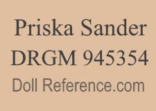 Priska Sander doll mark DRGM 945354