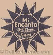 Seligmann & Mayer doll mark double star with circle Mi Encanto S & M made in Germany