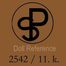 Sonneberger Porzellanfabrik black doll mark SP intertwined 2542 / 11K