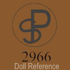 Sonneberger Porzellanfabrik black doll mark SP intertwined 2966