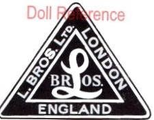 Tri-Ang Line Brothers doll mark L. Bros. London, England