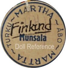Martha Turku doll mark Martha Martta Finland