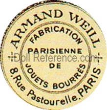 Armand Weill mark label 8 Rue Pastourelle, Paris