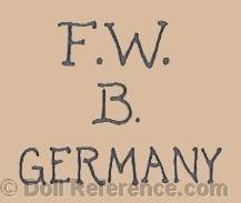 Frederike Welsch doll mark F.W.B. Germany
