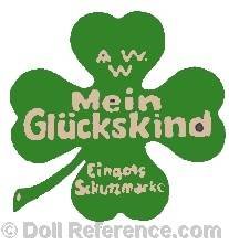 Adolf Wislizenus doll mark AWW Mein Glckskind