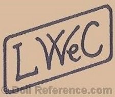 Louis Wolf & Company doll mark L WeC, L WoC