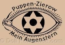 Paul Richard Zierrow doll mark Puppen Zierrow Mein Augenstern in an eye symbol