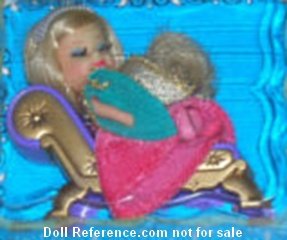 Storybook Kiddle 3527 Sleeping Biddle doll 1968 