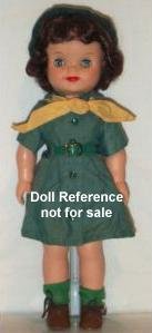 F & B 1957-1959 Patsy Ann doll, 15" 
