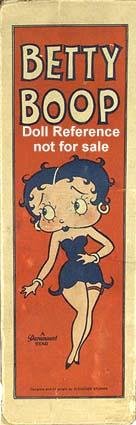 1932 Cameo Betty Boop doll box graphicsl