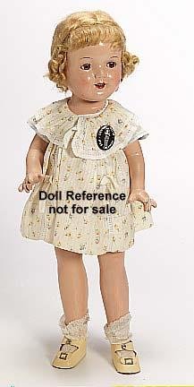 1936 Eegee Miss Charming doll, 14"