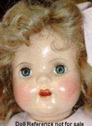 Late 1920s-1930s Gem Toy Mama Doll, 29"