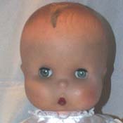 1960 Jolly Toys Tiny Tots boy doll, 8" tall