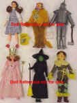 1974 Wizard of Oz dolls, 8" 