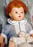1933 Reliable Tousle Head doll, 17