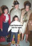 1963 Remco Llittlechap family; John, Judy, Lisa, Libby dolls