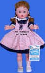 1961 Horsman Ruthie doll, 18"