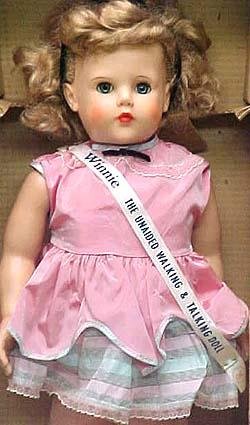 1954-1955 Advance Winnie Walking doll, 24" 
