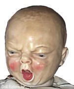 1949 Horsman Squalling Baby doll 19" face