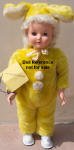 1954-1955 Advance Wanda Wabbit Walking doll, 17-18"
