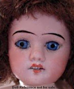 1918 Aich, Menzel bisque head Dolly face doll 13"