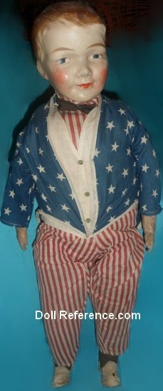 1918 Butler Brothers Uncle Sam doll 32"