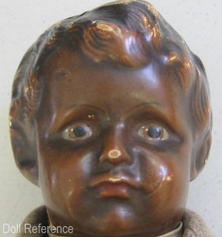 1915 Effanbee Pouty Boy doll, 14" tall, marked DECO