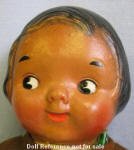 1923 Averill Black Rufus doll, same face mold as the Dolly Dingle doll