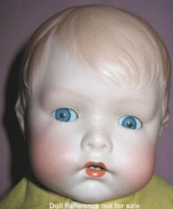 Borgfeldt 1925 Baby Bo-Kaye doll bisque head ABG