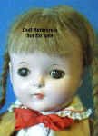 1932-1933 Effanbee F & B Patricia doll face, 14" 