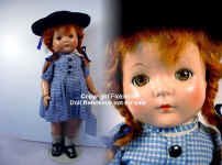 1935 Effanbee F & B Anne of Green Gables doll,  Patricia doll mold, 14"