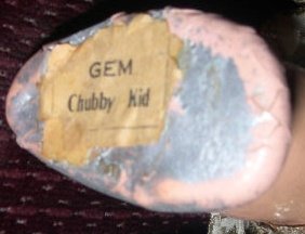 Gem Chubby Kid foot paper label