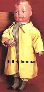 Advertising doll; 1914 Ideal Uneeda Kid doll, 14"