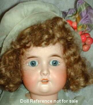 Antique Simon & Halbig German Bisque Doll, 24 IN, Antique Doll, Stamped Body